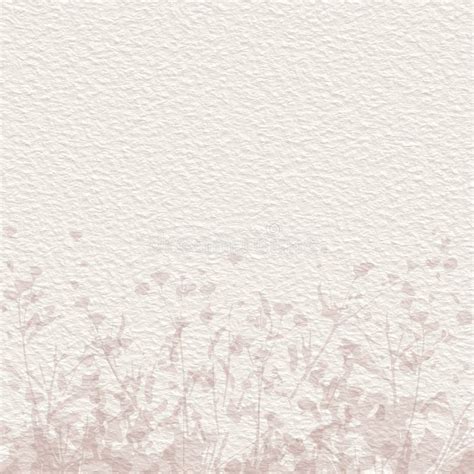 Delicate Watercolor Botanical Digital Paper Floral Background In Soft Basic Nude Beige Tones