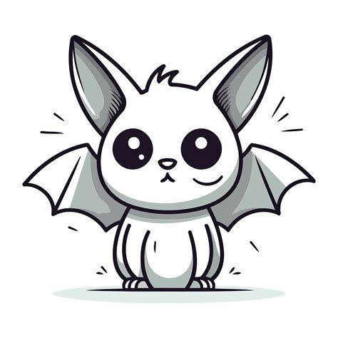 Cute cartoon bat. Vector illustration of a cute cartoon bat. 33842152 ...