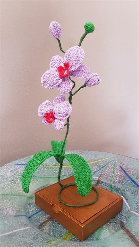 Orchidea Con Tutorial Schema Gratis Crochet Uncinetto Fiori Amigrumumi