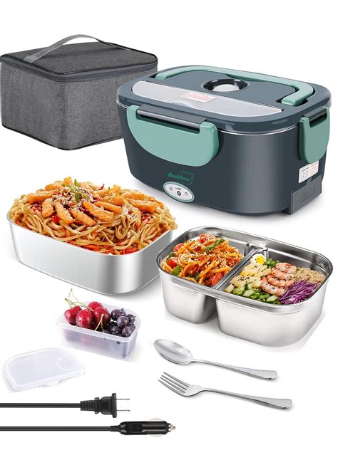 Buy Buddew Electric Lunch Box 80w Food Heater With Dual Container