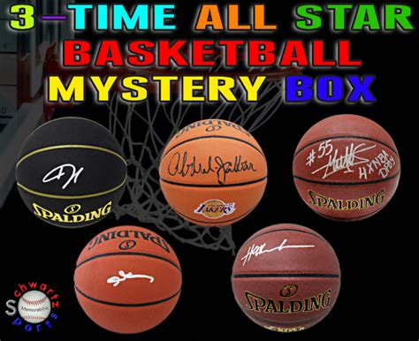 Schwartz Sports 3x ALL STAR Signed Basketball Mystery Box Series 5