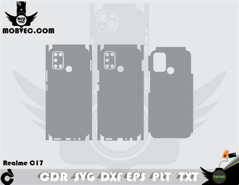 REALME C17 Skin Cut Template Vector VectorGi Digital Market