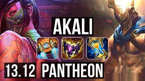 AKALI Vs PANTHEON MID 9 Solo Kills 16 2 6 1200 Games 1 1M