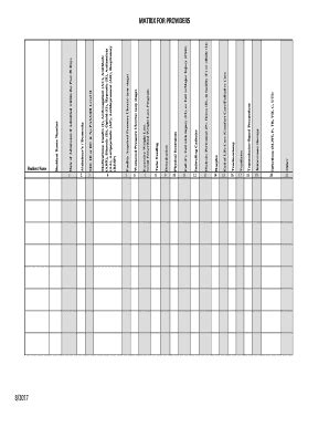 Fillable Online MATRIX INSTRUCTIONS FOR PROVIDERS Fax Email Print