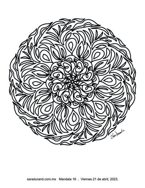 Mandala Para Iluminar De Abril Sara Durand