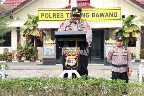 Pesan Kapolres Tulang Bawang Pada Upacara Pembukaan Latja Siswa