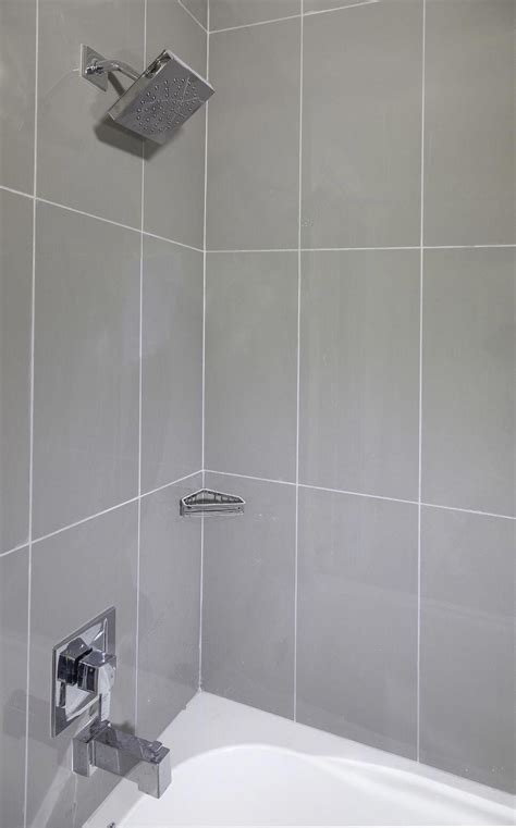 Times Square 12 X 24 Porcelain Field Tile In Gray Shower Wall Tile