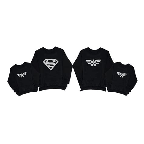 Kit Blusa Moletom Familia Tal M E Pai Filho Ou Filha Beb Super Man