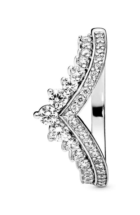 Pandora Princess Wishbone Cubic Zirconia Ring Nordstrom