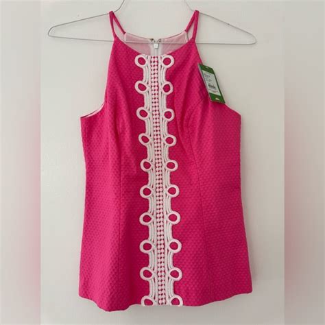 Lilly Pulitzer Tops Nwt Lilly Pulitzer Hot Pink Annabelle Top Size