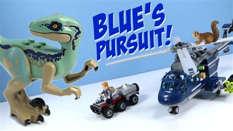 Lego Jurassic World Fallen Kingdom Blues Helicopter Pursuit Speed Build 2018 Youtube