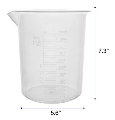 Beaker 2000ml Plastic School Equipment Center