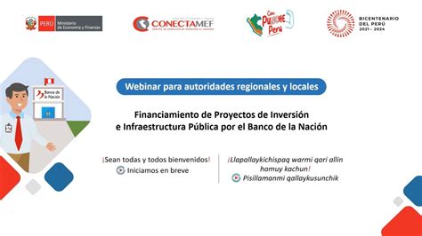 Webinar Para Autoridades Financiamiento De Proyectos De Inversión E Infraestructura Pública