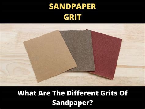 Different Grits Of Sandpaper Guide Sandpaper Grit Chart Toolsowner