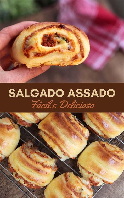 Receita Salgado Assado Enroladinho Delicioso Mel E Pimenta