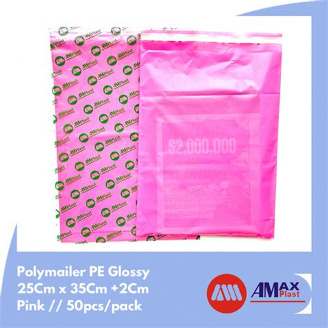 Jual Plastik Polymailer X Amplop Packing Online Pink Isi Pcs