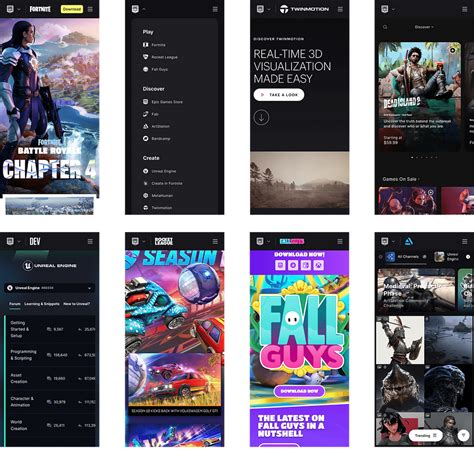 Epic Games Web Portfolio
