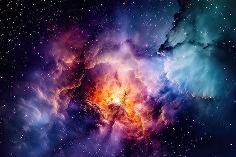 Premium Ai Image Infinite Space Background With Nebulas And Stars Ai