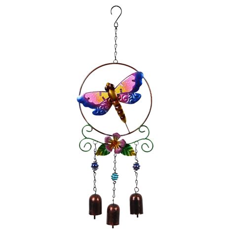 Pdqouc Colorful Birds Wind Chime Retro Metal Animal Wind Chime