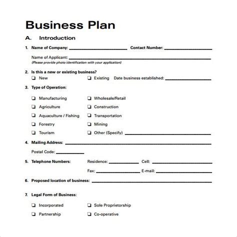 20 Artist Business Plan Template