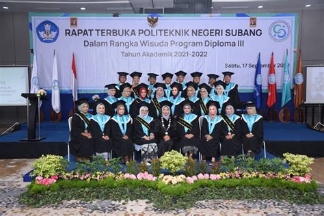 Wisuda Ke 6 Politeknik Negeri Subang 9 Mahasiswa Program Studi