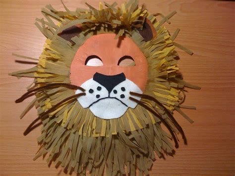 Paper Plate Lion Mask Template