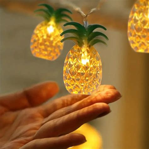 Pineapple String Lights Battery Operated 10 Fun Patio Lights Temu