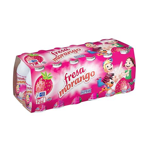 Hacendado Yogur Liquido Fresa Pack 12 X 115 G