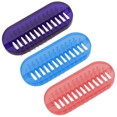 4pcs Nail Brush Durable Mini Two Sided Cleaning Brush Nail Scrubbing