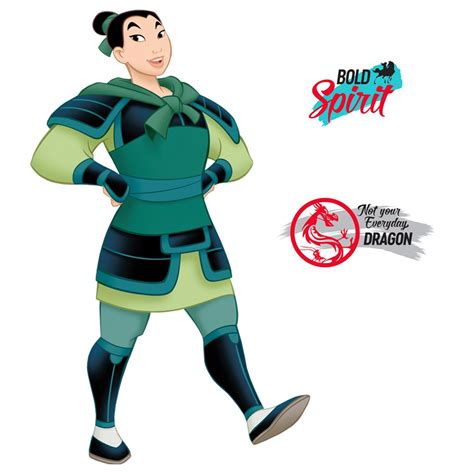 Mulan: Warrior Mulan RealBig - Officially Licensed Disney Removable Wa ...