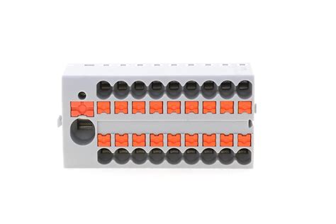 Mm Din Rail Ptfix Connectors Push In Distribution Terminal Block