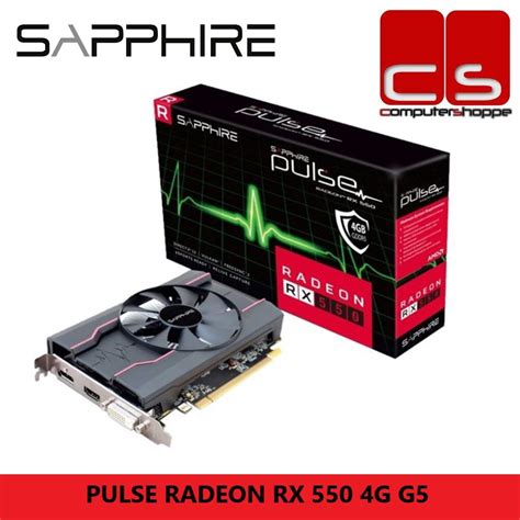 Sapphire Pulse Radeon Rx 550 4gb Gddr5 Lazada