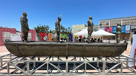 VIDEO Inauguran En El Chaparral La Escultura El Ruido Generado Por El