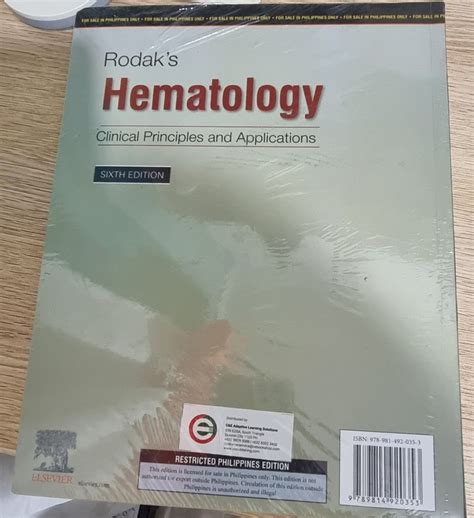 Rodak S Hematology Book Hobbies Toys Books Magazines Textbooks