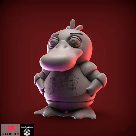 STL Datei Psyduck FNAF 3D Druckbares Modell Zum HerunterladenCults