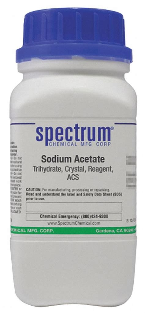 Sodium Acetate Trihydrate Crystal Reagent Acs