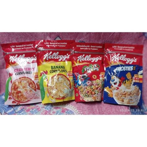 Kelloggs Cereals In Resealable Pouch Grocery Pull Out Expiry July