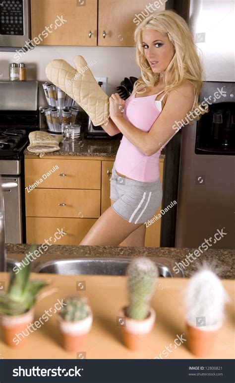 Sexy Blonde Cooking Images Stock Photos Vectors Shutterstock