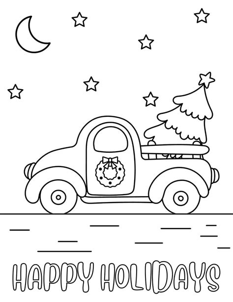 Coloring Pictures Happy Holidays