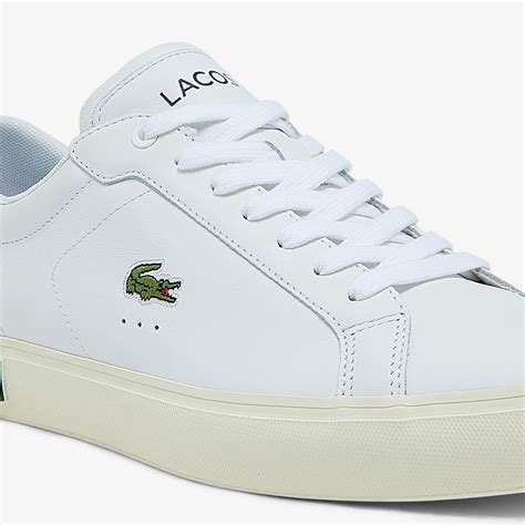 Buy Mens Powercourt Smooth Leather Trainers Lacoste Sa