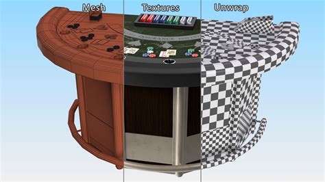 Casino Card Game Tables Collection 3D Model $109 - .max .ma .3ds .fbx .obj .c4d - Free3D