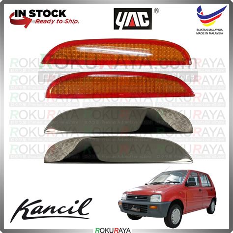 Perodua Kancil Petak Lampu Chrome Stainless Steel Orange Reflector Car