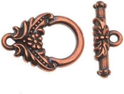 Tierracast Toggle Garland Set 12mm Antiqued Copper Plated Pewter 2 Setpack