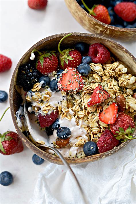 Strawberry Cheesecake Granola Bowl Simply Scratch