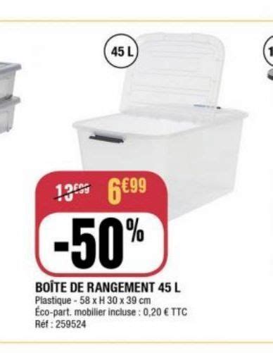 Promo Bo Te De Rangement L Chez La Foir Fouille