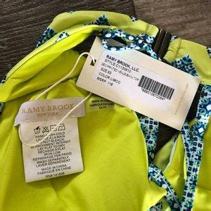 Ramy Brook Swim New Ramy Brook Xs String Bikini Set Geo Lime Green