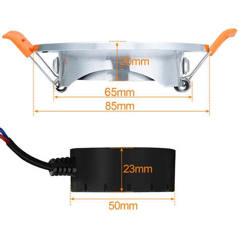 Hengda 10x Spots LED Encastrables Orientables Spot Encastrable 3W