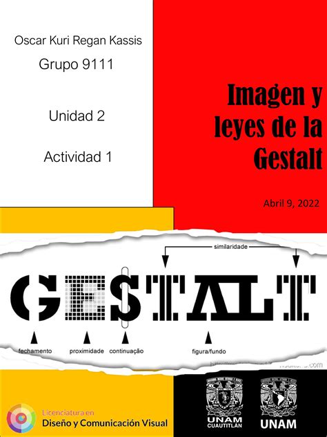 Imagen Y Leyes De La Gestalt By Yazmin Kassis Issuu