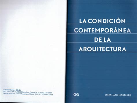 Solution La Condicion Contemporanea De La Arquitectura Studypool