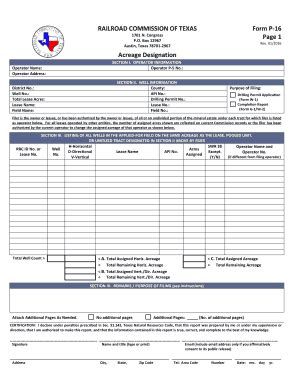 Fillable Online Rrc State Tx Railroad Commission Of Texas Form P